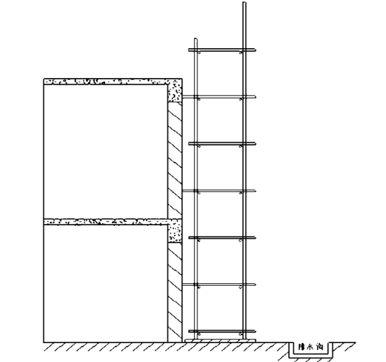 4层框架结构建筑施工资料下载-3层框架结构厂区项目脚手架工程施工方案（53页）
