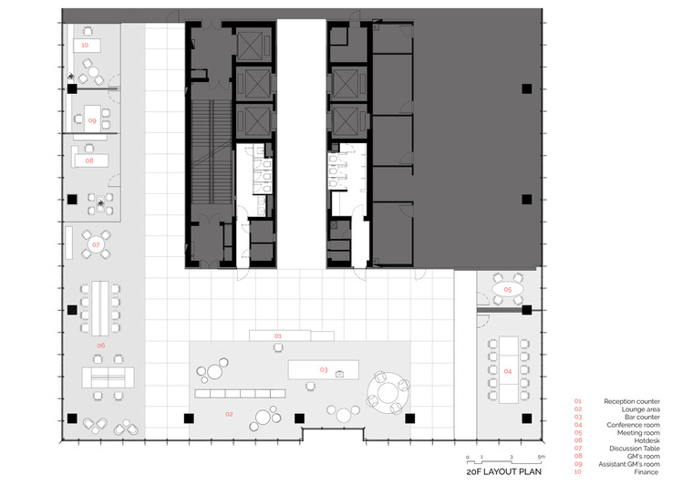 上海AFC大虹桥国际办公大厦-20F_Business_Lounge_Layout_Plan