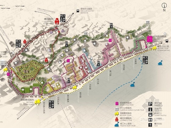 挂网喷射山体护坡方案资料下载-[福州]历史风貌区山体地块景观提升规划方案