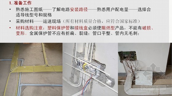 建筑工程室内装修构造施工工艺培训讲义（230余页 附图丰富）-电路安装 