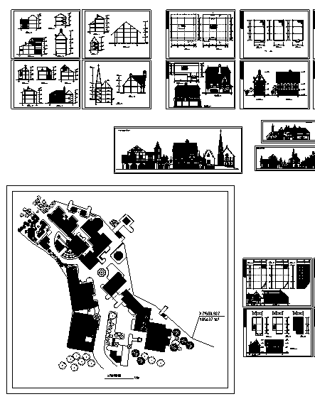 住宅小区大门su模型资料下载-700套住宅小区民居规划设计方案（超全）