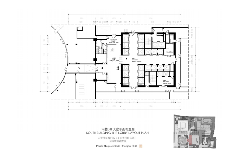 工厂楼间绿地效果图资料下载-[天津]陆家嘴办公楼设计施工图（附效果图）