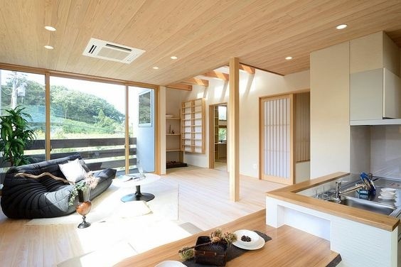 日式榻榻米房间设计资料下载-日式现代房屋设计