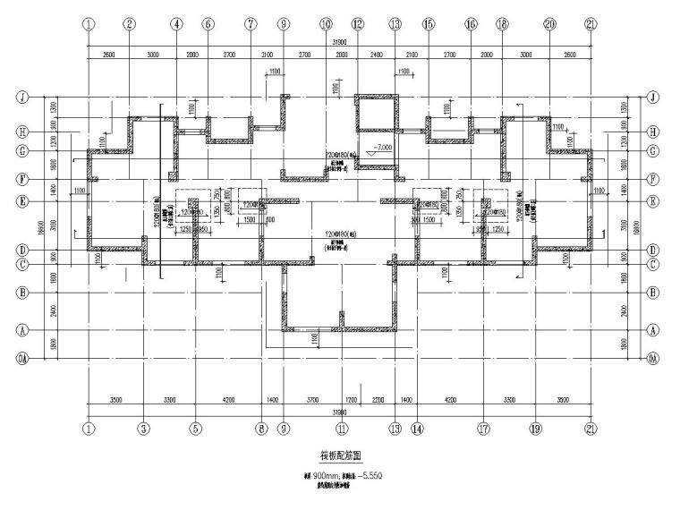 22层住宅楼施工图纸资料下载-5600平17层安置房小区住宅楼结构施工图