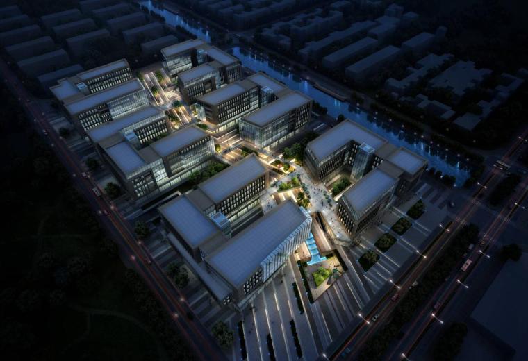 中式端景台模型资料下载-[上海]上海浦江华侨城建筑模型设计（2018年）