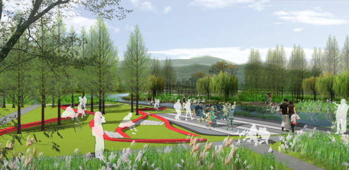 生态湿地公园设计方案资料下载-[贵州]”蓝色飘带“中央湿地公园景观设计方案