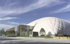 吉林市全民健身篮球馆资料下载-带你了解气膜和气膜馆中的运行原理？