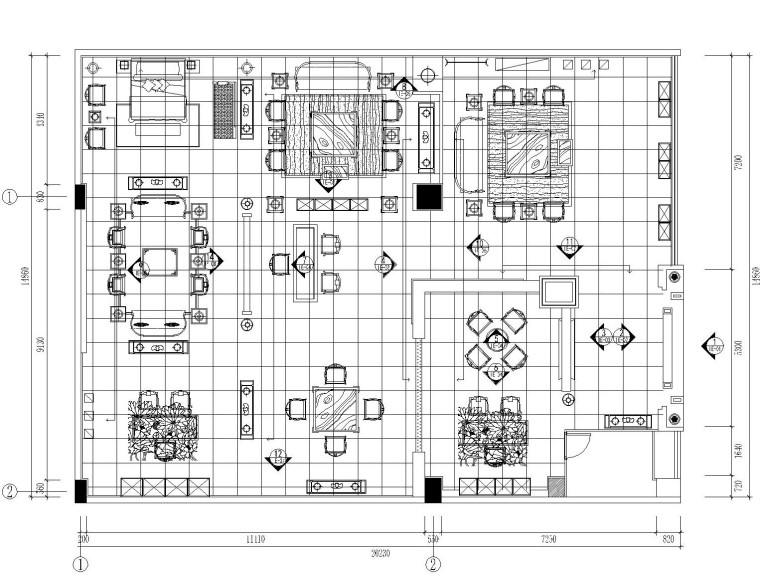 北京大家之家室内装修施工图设计（附效果图）-立面索引图