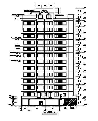 高层框架结构宾馆建筑全套施工图