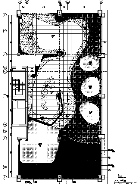 金融中心售楼空间设计施工图（附效果图+报价表）-地面材料图