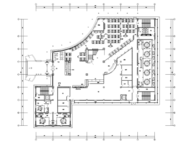 大型酒楼资料下载-[上海]喜福会酒楼室内设计施工图及效果图