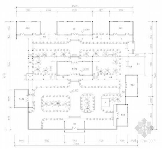 [合集]3套传统风格中国古建建筑设计方案文本-3套传统风格中国古建建筑平面图