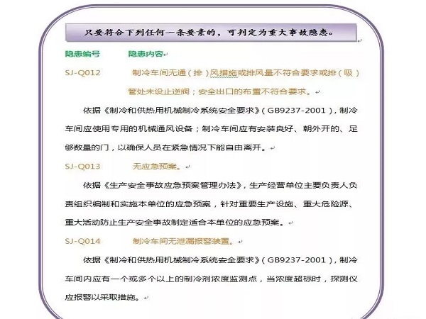 建筑重大事故隐患判定标准资料下载-液氨制冷在水利工程施工现场极为常见，存在的重大事故隐患有哪些