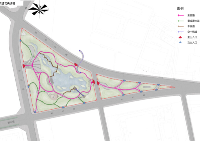 [辽宁]白云桥生态湿地海绵城市公园景观规划设计方案-C交通动线