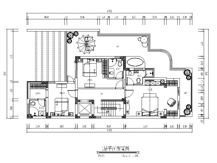 别墅装饰设计含效果图资料下载-五层别墅设计CAD施工图（含效果图）