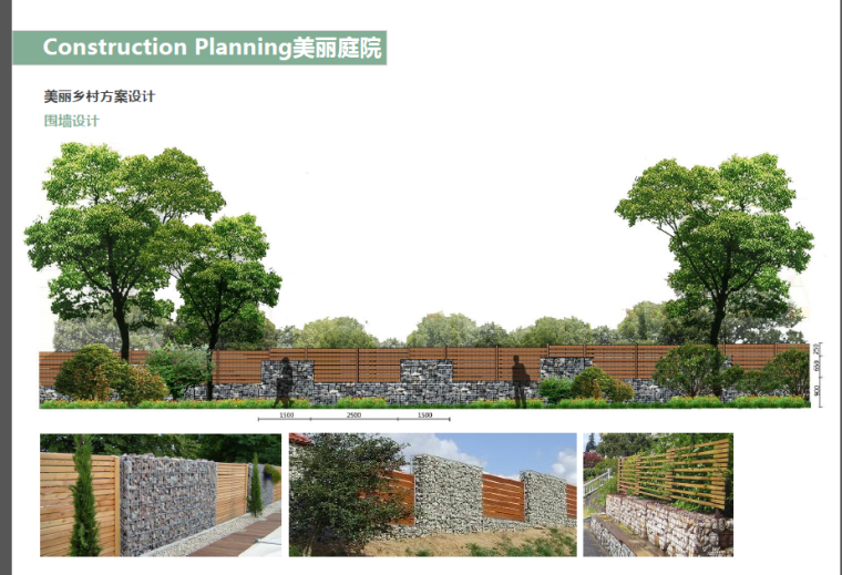 [江苏]美丽乡村示范村庄规划方案设计-围墙设计