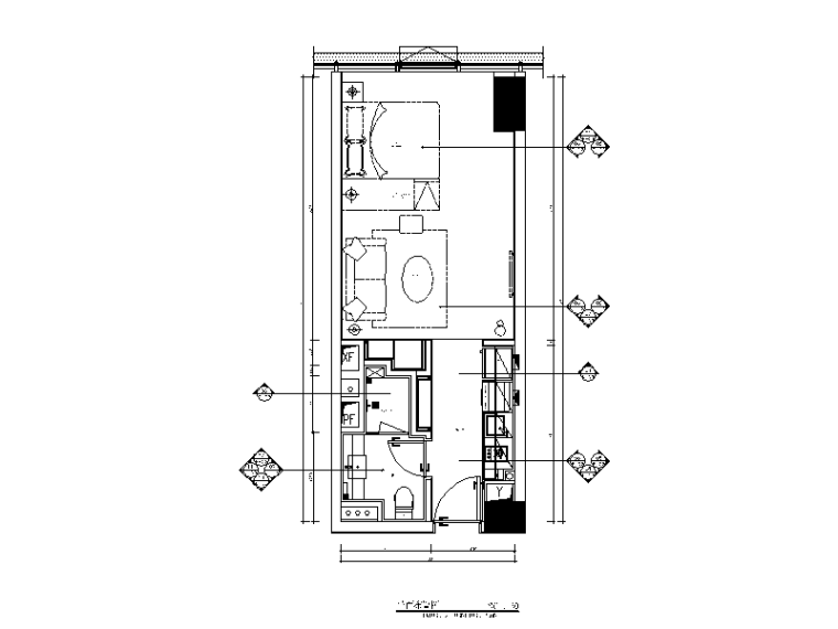 cad五房户型设计资料下载-五套不同户型样板房设计CAD全套施工图