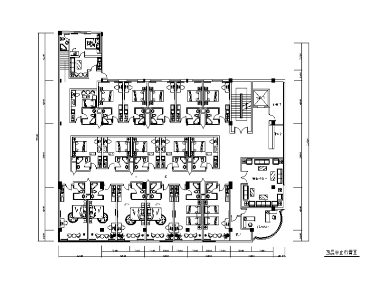 装修设计整套施工图资料下载-整套某大厦宾馆设计CAD施工图