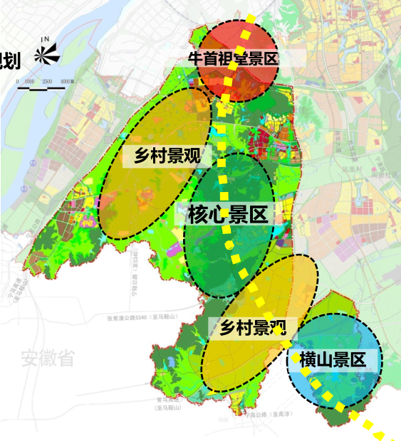 [江苏]江宁美丽乡村旅游小镇示范区规划 A-1总体规划