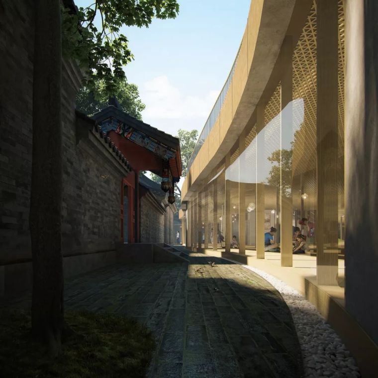 案例分享| 北京四合院幼儿园设计漂浮屋顶_3