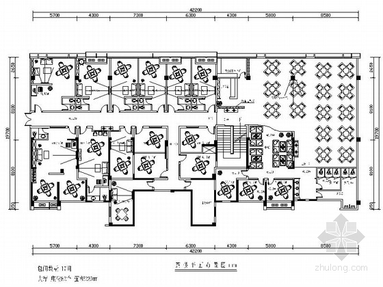 中式茶楼平面设计图资料下载-[四川]中式古香古韵特色茶楼室内装修施工图