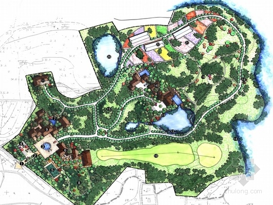 山东农业园规划平面图资料下载-[合肥]观光休闲农业园花卉景观规划设计方案