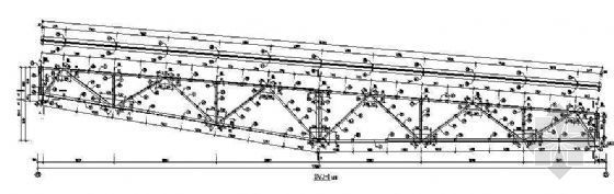 17米钢屋架资料下载-某17米鱼腹式钢屋架结构详图