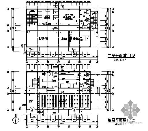 某四层框架综合楼建筑结构方案图-3