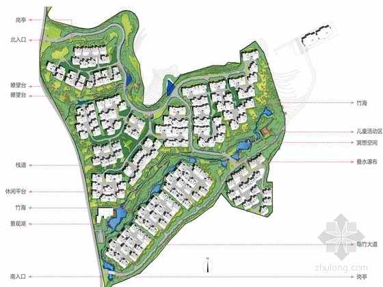 ps外景素材资料下载-[浙江]青山绿水天然氧吧住所景观设计方案