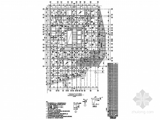 避难层结构如何施工资料下载-[四川]39层剪力墙结构商住楼结构施工图（地下三层）