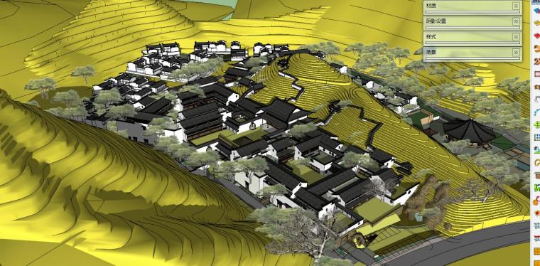 徽派古建平面图资料下载-徽派古建规划