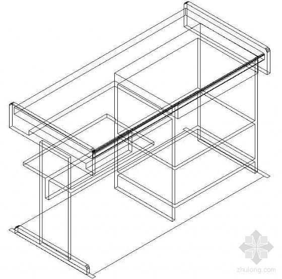 办公家具CAD平面资料下载-办公家具CAD模型9