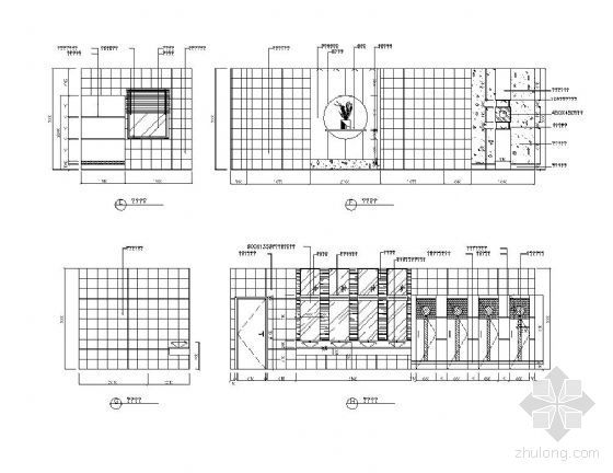 卫生间通风扇设计图资料下载-酒店女卫生间立面设计图