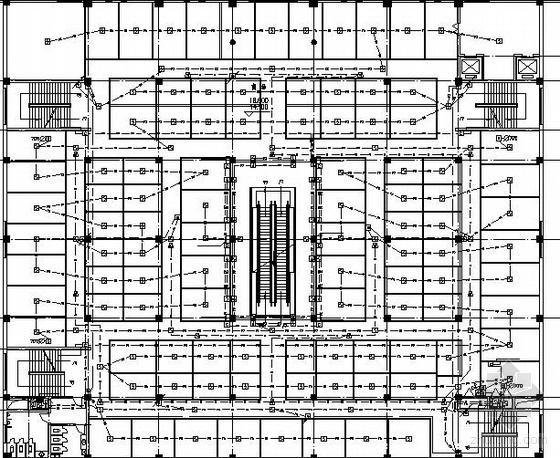 某建筑的消防平面图资料下载-某商场消防平面图