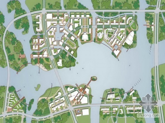 绍兴建筑设计资料下载-[绍兴]湖区景观概念规划设计方案