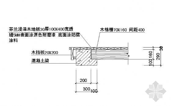 方型木挑台结构详图-3