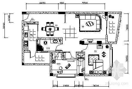 地下室家装设计方案资料下载-某花园二居室家装设计