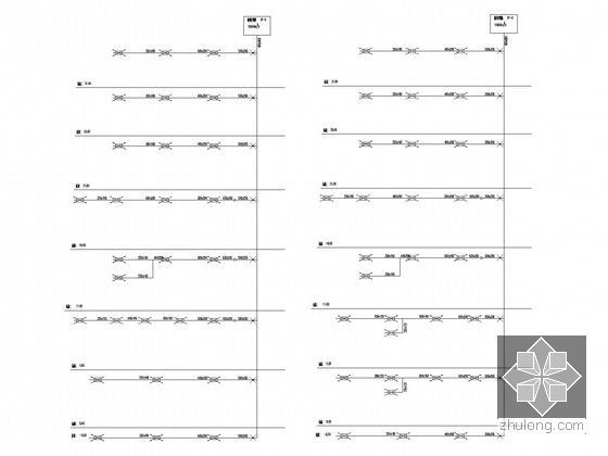 [浙江]大型剧院暖通空调设计施工图纸（著名设计院 座椅送风系统）-新风系统流程图