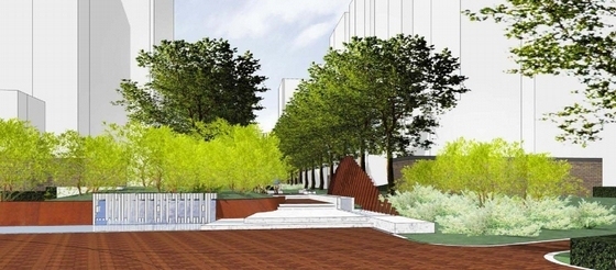 [重庆]伊顿经典风格大学城景观规划设计方案（著名地产公司）-景观效果图