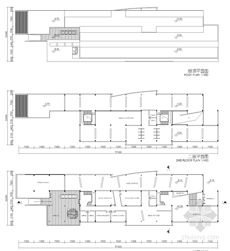 [广东]现代风格大学校园规划及建筑单体设计方案文本-现代风格大学校园规划与建筑设计方案平面图