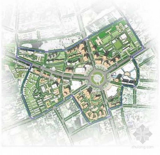 [武汉]城市主干道生态交通道路沿线城市规划设计方案-平面图