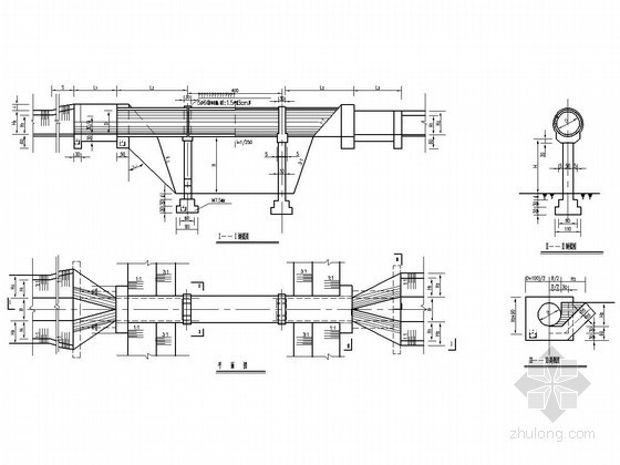 U型渡槽结构配筋资料下载-管形渡槽结构设计及止水细部详图