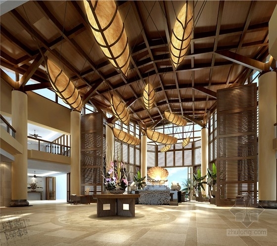 会议型酒店CAD资料下载-[三亚]亲水港湾优雅精品度假型酒店主楼室内装修方案图
