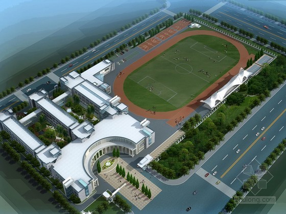 学校建筑设计投标方案资料下载-[杭州]某中学投标方案文本
