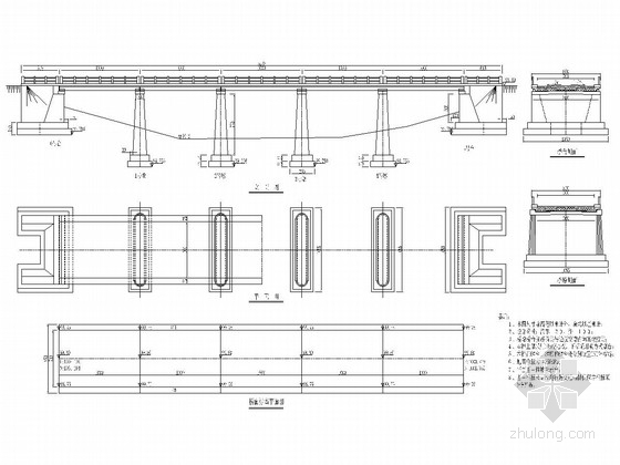 混凝土空心板桥通用设计图资料下载-5-10m钢筋混凝土板桥全套施工图（23张）