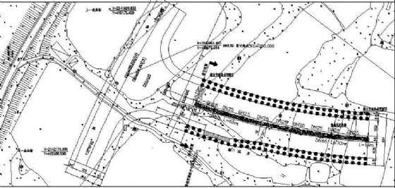 园林喷灌施工资料下载-某道路绿化带喷灌施工图
