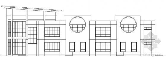四层幼儿园建筑设计图资料下载-某二层幼儿园建筑设计方案图