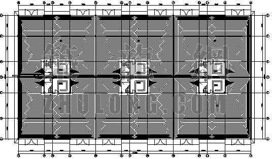 欧派橱柜展厅设计图资料下载-汽车展厅地板采暖设计图