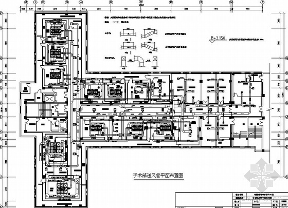 手术室空调空气处理过程资料下载-岳阳某医院手术室空调图