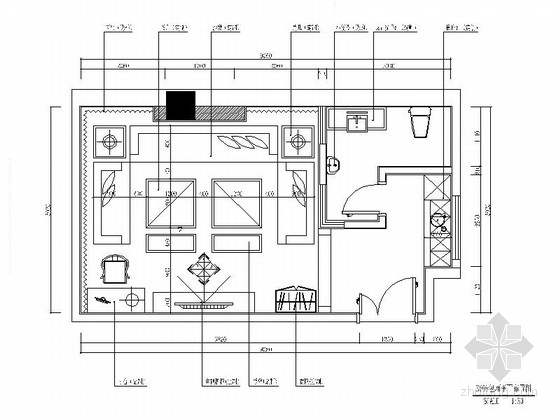 ktv豪华包厢设计资料下载-[北京]高档豪华国际KTV包厢室内设计施工图